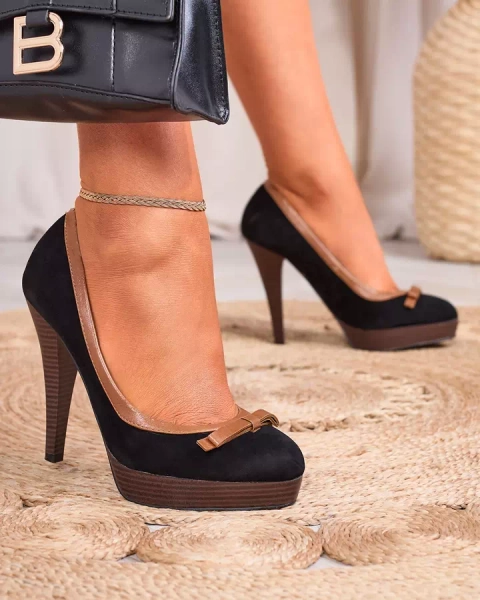 Черные женские туфли на высокой шпильке Zistin- Footwear