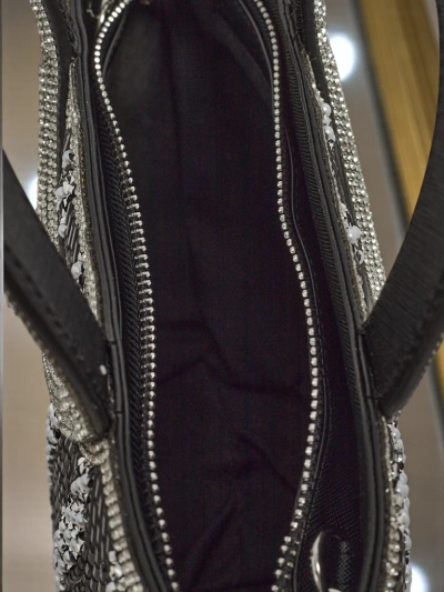 Маленькая женская сумочка с цирконами Sparkle Queen