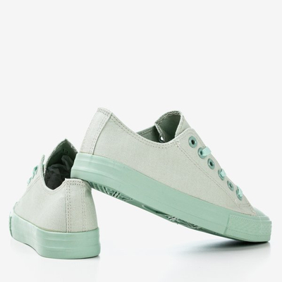 Кеды женские светло-зеленые Лыш - Обувь