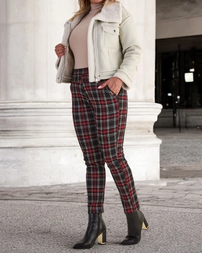 Royalfashion Утепленные женские брюки-теггинсы PLUS SIZE