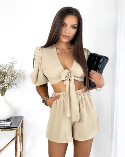 Royalfashion Бежевый женский повседневный комплект