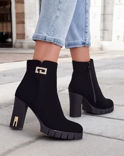 Женские ботильоны Royalfashion на цолковой пятке Orotti