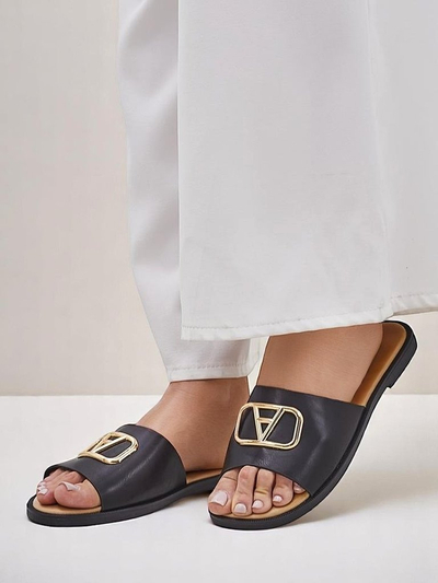 Royalfashion Moteriškos šlepetės su plokščiu padu Ohanna