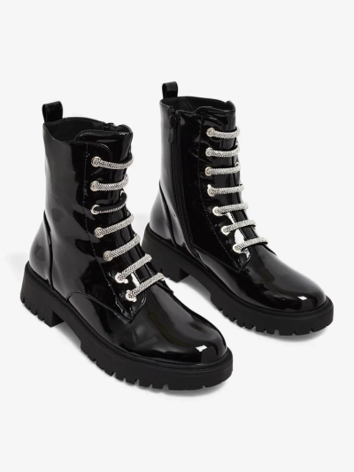 Лакированные шнурованные женские ботинки Velmini