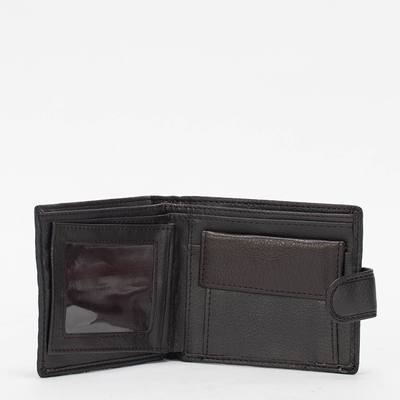 Темно-коричневый мужской кошелек