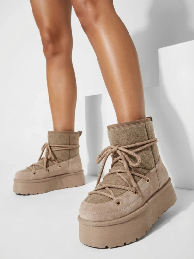 Royalfashion Женские ботинки для снега Filori на шнуровке