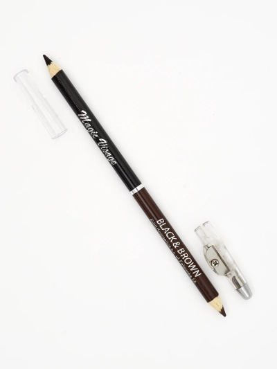 Двухцветный карандаш для бровей с точилкой Brow Duo Shade