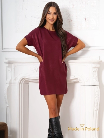 Paprasta moteriška trumpa suknelė „Lady Time“