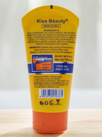 Kiss Beauty saulės apsaugos kremas 90 SPF 170ml