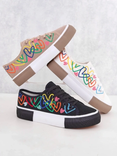 Женские кроссовки Royalfashion с принтом сердца Sercess