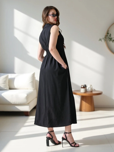 Royalfashion Женское бессречное платье с обёрточным вырезом Bizness
