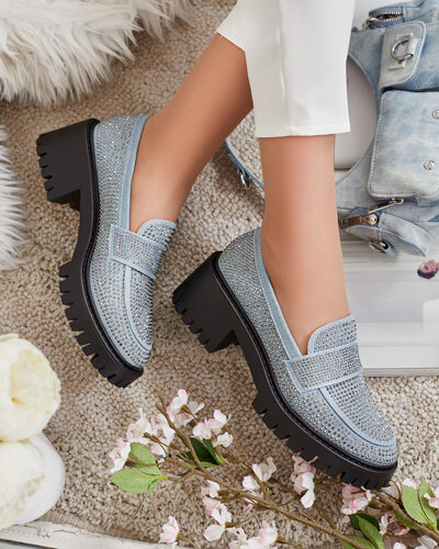 Royalfashion Moteriški mokasinai su cirkoniais Epolls