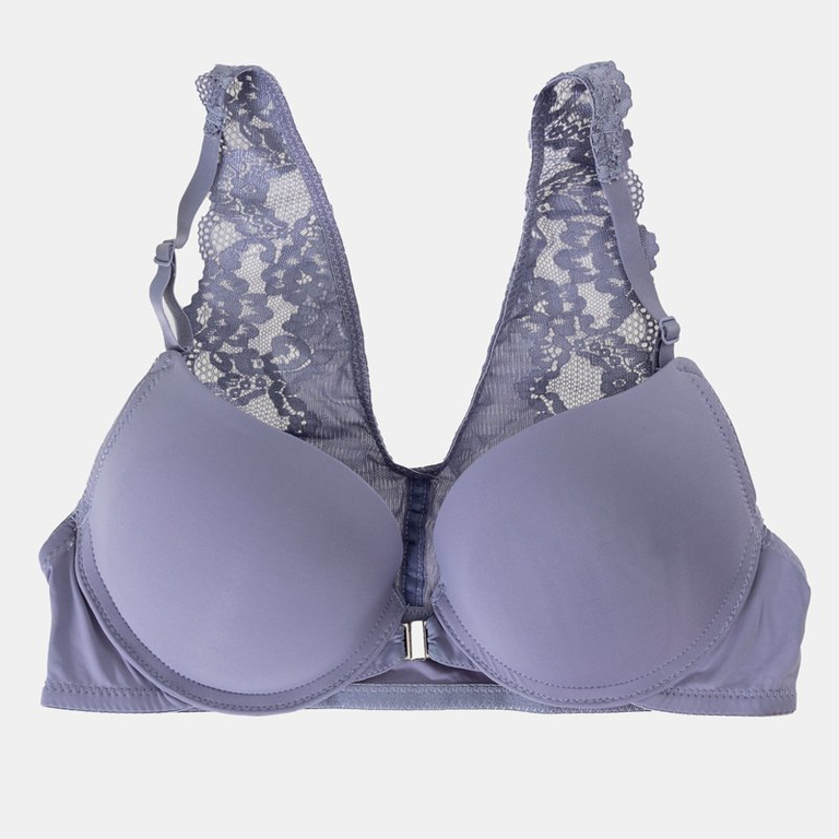 Violetinė nėrinių nėrinių liemenėlė - apatinis trikotažas