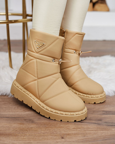 Royalfashion Camel moteriški batai a'la sniego batai Oterika