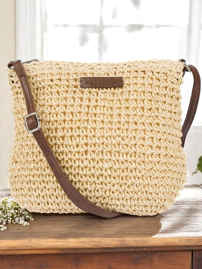 Royalfashion Maža pintinė moteriška rankinė Pintinė stilinga mini