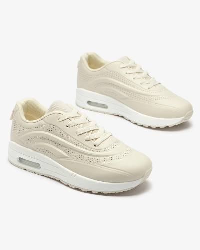 Ажурная женская спортивная обувь бежевого цвета Adetika - Обувь