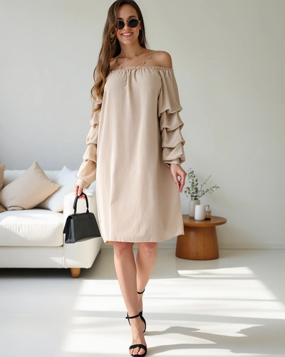 Платье Royalfashion Smooth для женщин в испанском стиле с рюшами