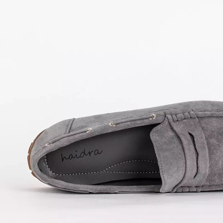 OUTLET Pilki vyriški Itario loafers - batai