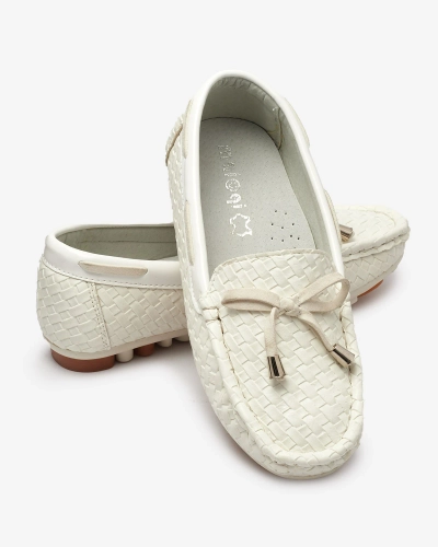 Белые детские мокасины Dannad- Footwear