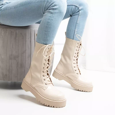 OUTLET Сумки бежевого цвета на резинке Kukizo- Вставка для обуви