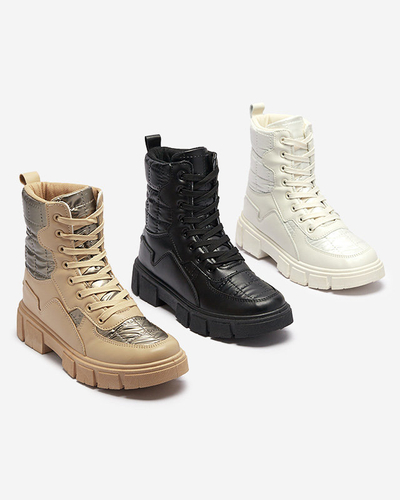 OUTLET Черные женские неутепленные ботинки-багги Qertera- Footwear