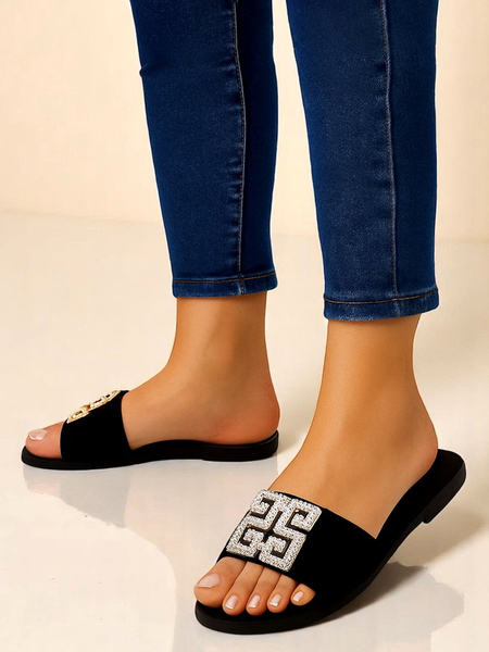 Royalfashion moteriškos šlepetės su plokščiu padu Zamila