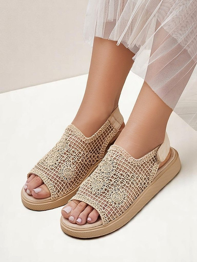 Royalfashion Женские ажурные сандалии с верхом Levay