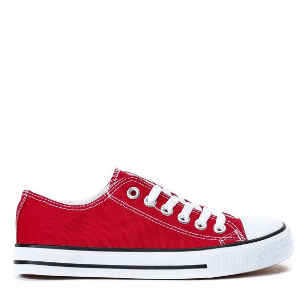 Czerwone damskie trampki Batsi - Obuwie