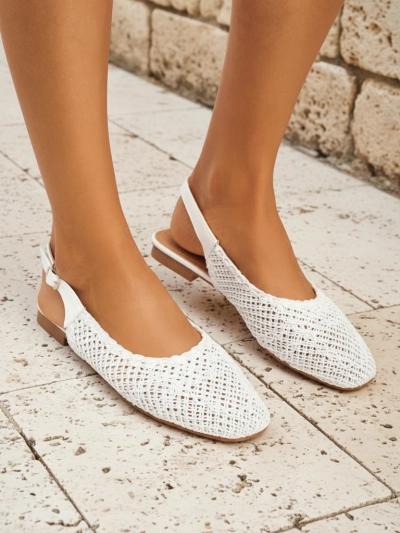Royalfashion Atviros kulno moteriški sandalai Breeze Woven