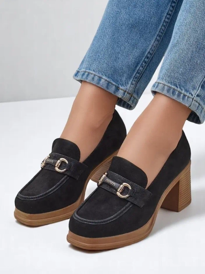 Royalfashion Женские лоферы на устойчивом каблуке Apareus