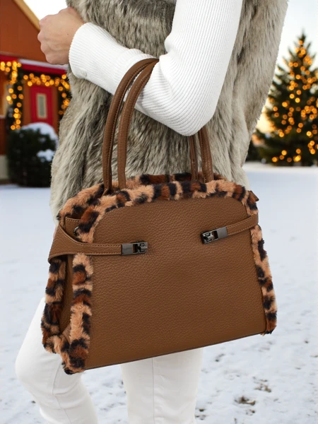 Maža moteriška eko odos rankinė su pantera Panthory