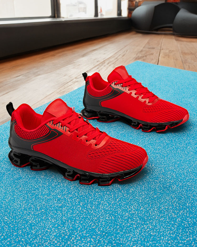 Royalfashion Juodai raudoni vyriški sportiniai bateliai Setorla