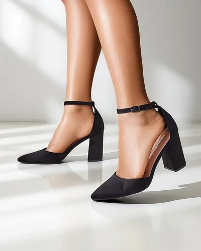 Royalfashion Moteriški ekologiško zomšo aukšti kulniukai Caldeno