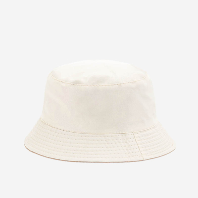 Коричнево-бежевая двухсторонняя панама