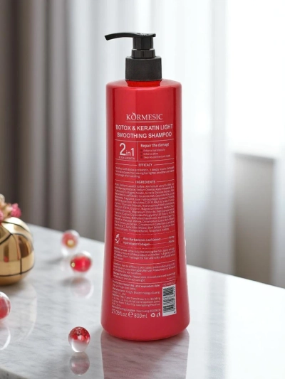 Drėkinamasis plaukų šampūnas su botoksu ir keratinu
