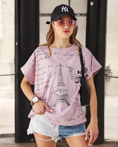 Royalfashion Женская хлопковая футболка Good Paris