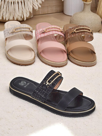Royalfashion Moteriškos lygiapadės šlepetės Mamma