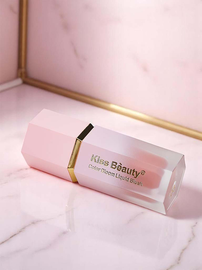 Kiss Beauty skystas skaistalas su kempinėle, spalva Crush