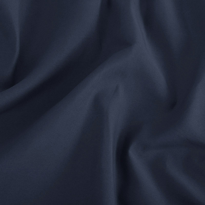 Темно-синяя хлопковая простынь на резинке 200х220