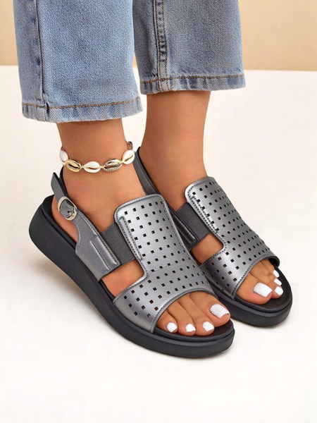 Royalfashion Damskie sandały na grubej podeszwie BreezyStep – Odlotowe sandałki