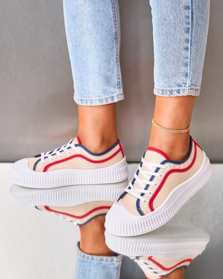 Royalfashion Женские кроссовки Casual бежевого цвета Lerianna