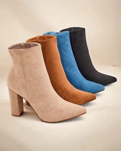 Royalfashion Moteriški auliniai batai ant bloko kulno Fozi