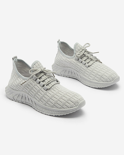 Серые женские спортивные туфли из ткани Orycys- Footwear