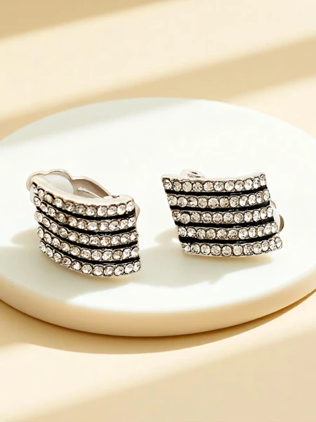 Royalfashion Įsegami moteriški auskarai su cirkoniu