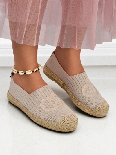Aurelia Espadryle Royalfashion Бежевые – Плоские женские туфли без застежек