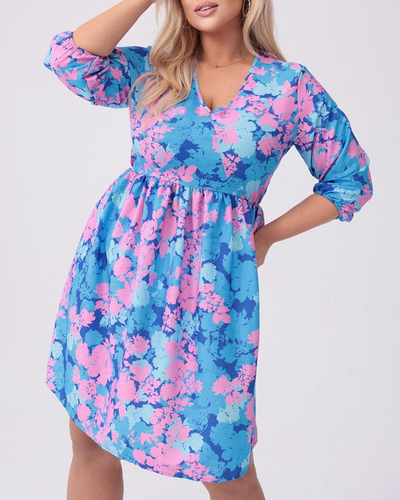 Royalfashion Женское платье длиной до колена с принтом PLUS SIZE