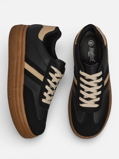 Moteriški sportbačiai „Luna“ juodi ekologiški kasdieniai pavasariui