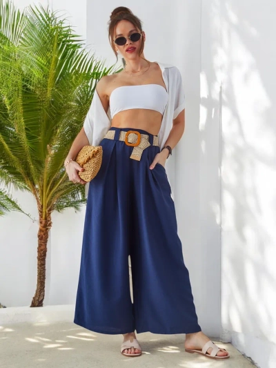 Широкие вискозные брюки Royalfashion для женщин