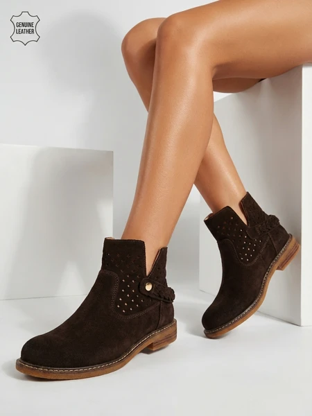 Ažuoriniai moteriški aulinukai iš natūralios odos Unimi