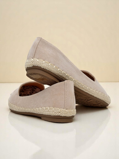 Royalfashion moteriškos espadrilės iš eko zomšos Bombei